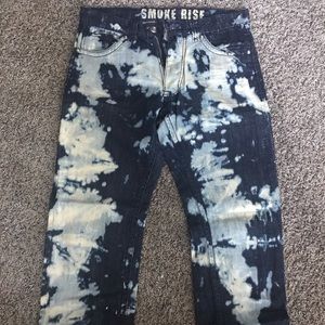 Smoke Rise Tie Dye Men’s Blue Jeans. Size 34/32